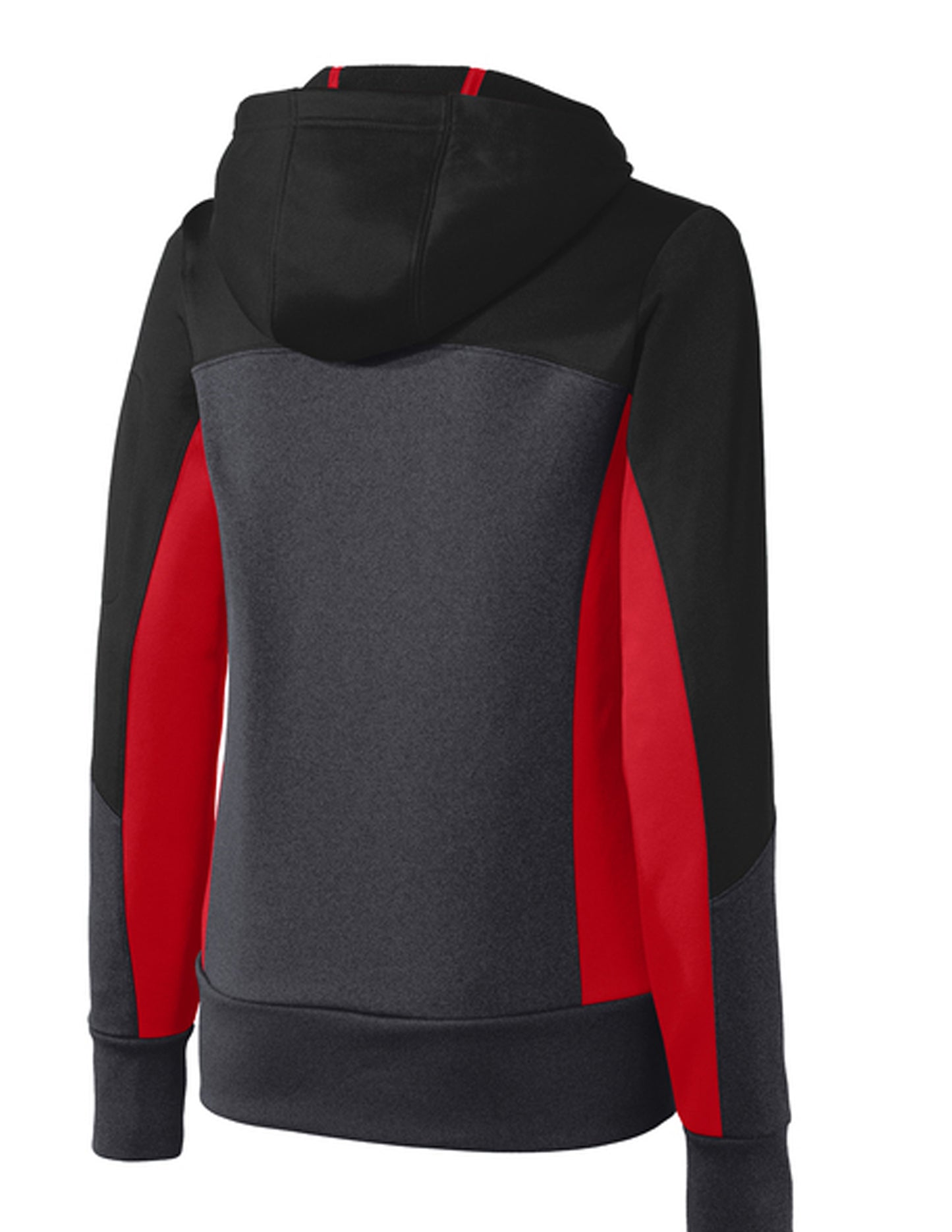 Sport-Tek® Women's Tech Fleece Colorblock Full-Zip Hooded Jacket