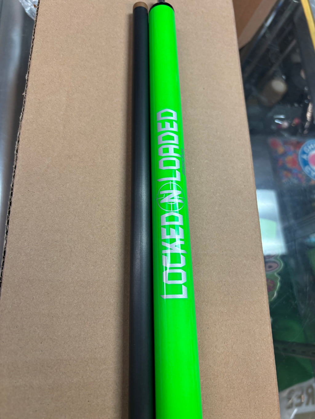 LOCKED N LOADED BREAK CUE (GREEN)