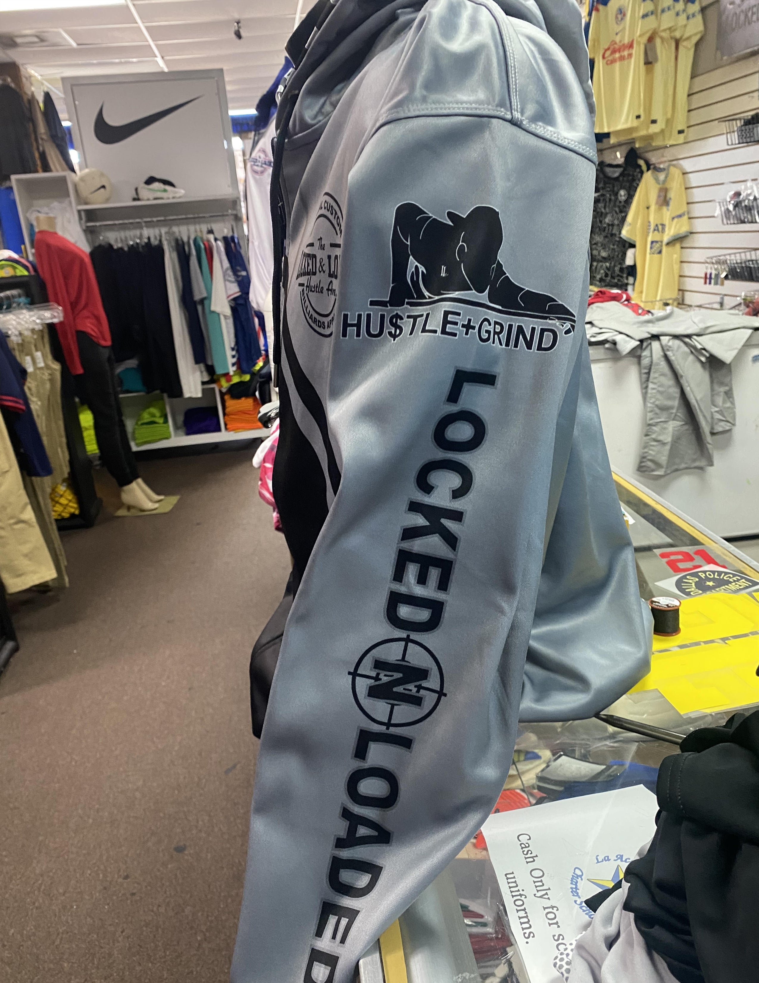 HOODIE GREY AND BLACK