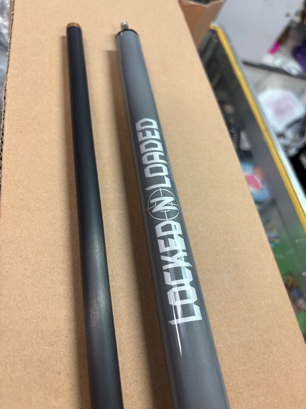 LOCKED N LOADED GREY BREAK CUE