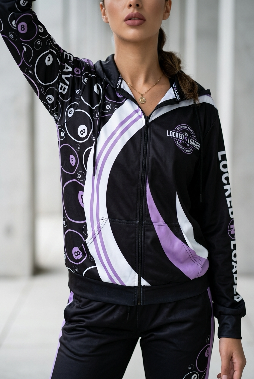 Purple Reign 8-Ball Track Jacket