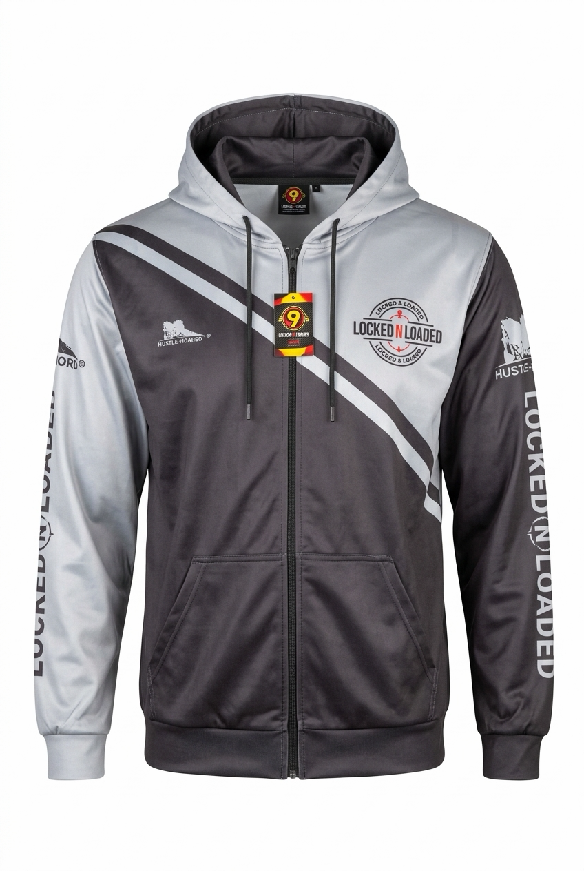 HOODIE GREY AND BLACK
