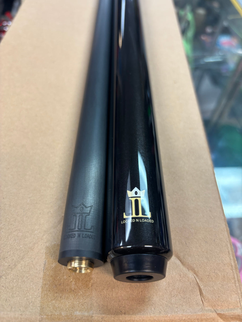 LOCKED N LOADED BREAK CUE (BLACK)