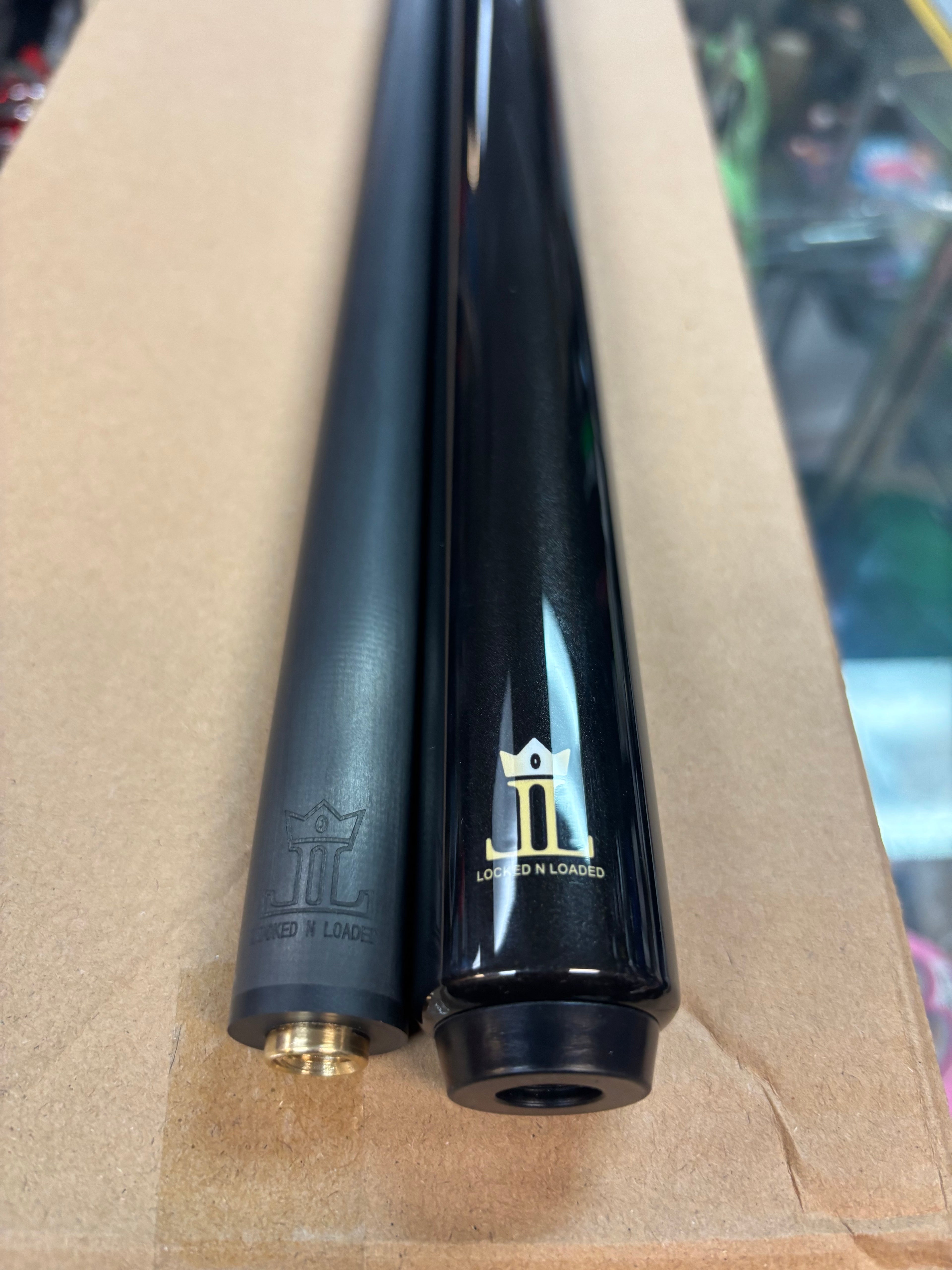 LOCKED N LOADED BREAK CUE (BLACK)