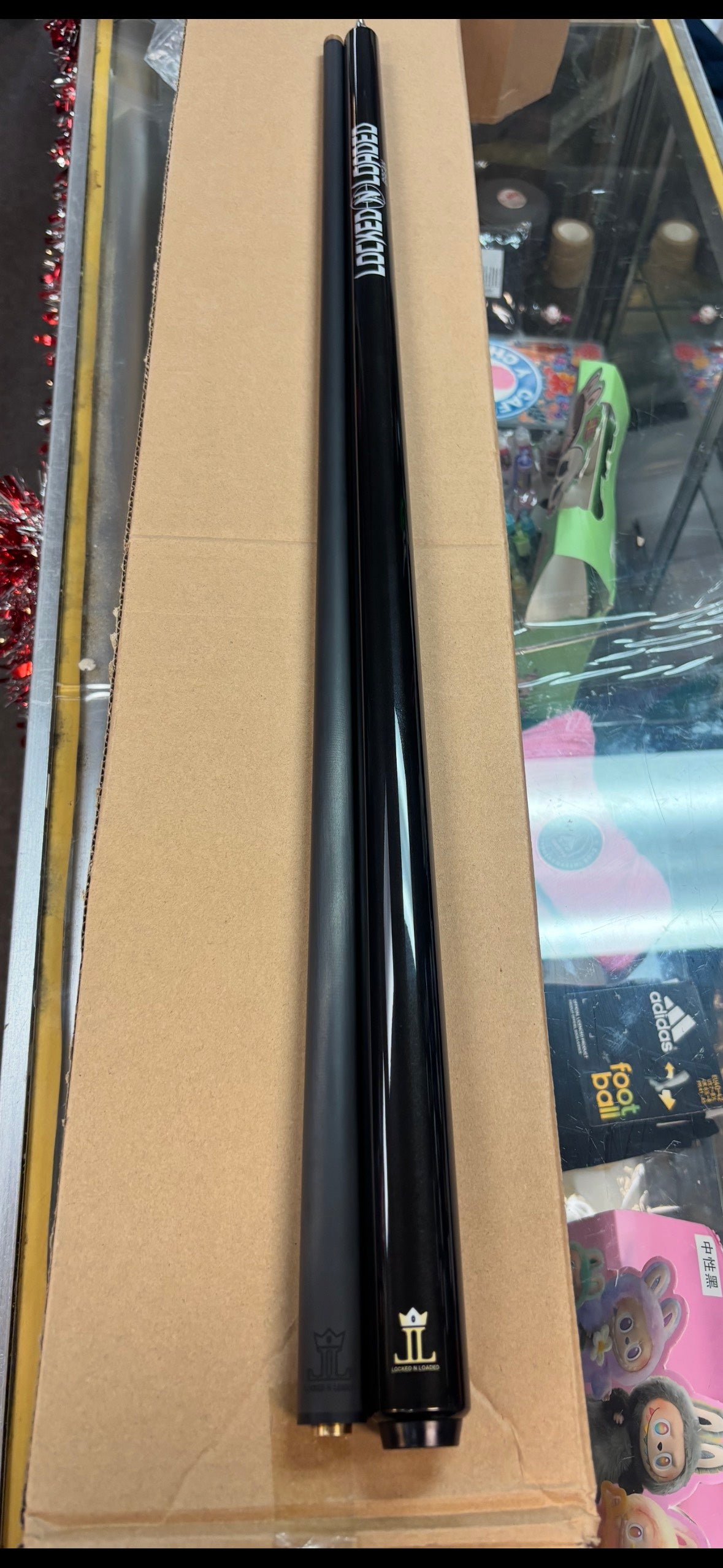 LOCKED N LOADED BREAK CUE (BLACK)