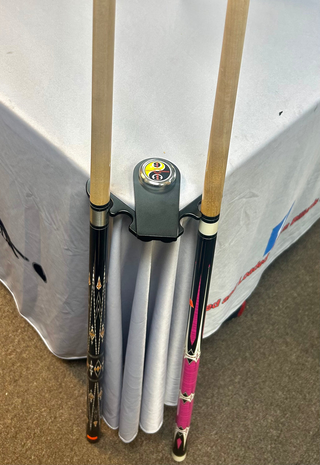 Metal Cue Holder (locked n loaded yin yang)