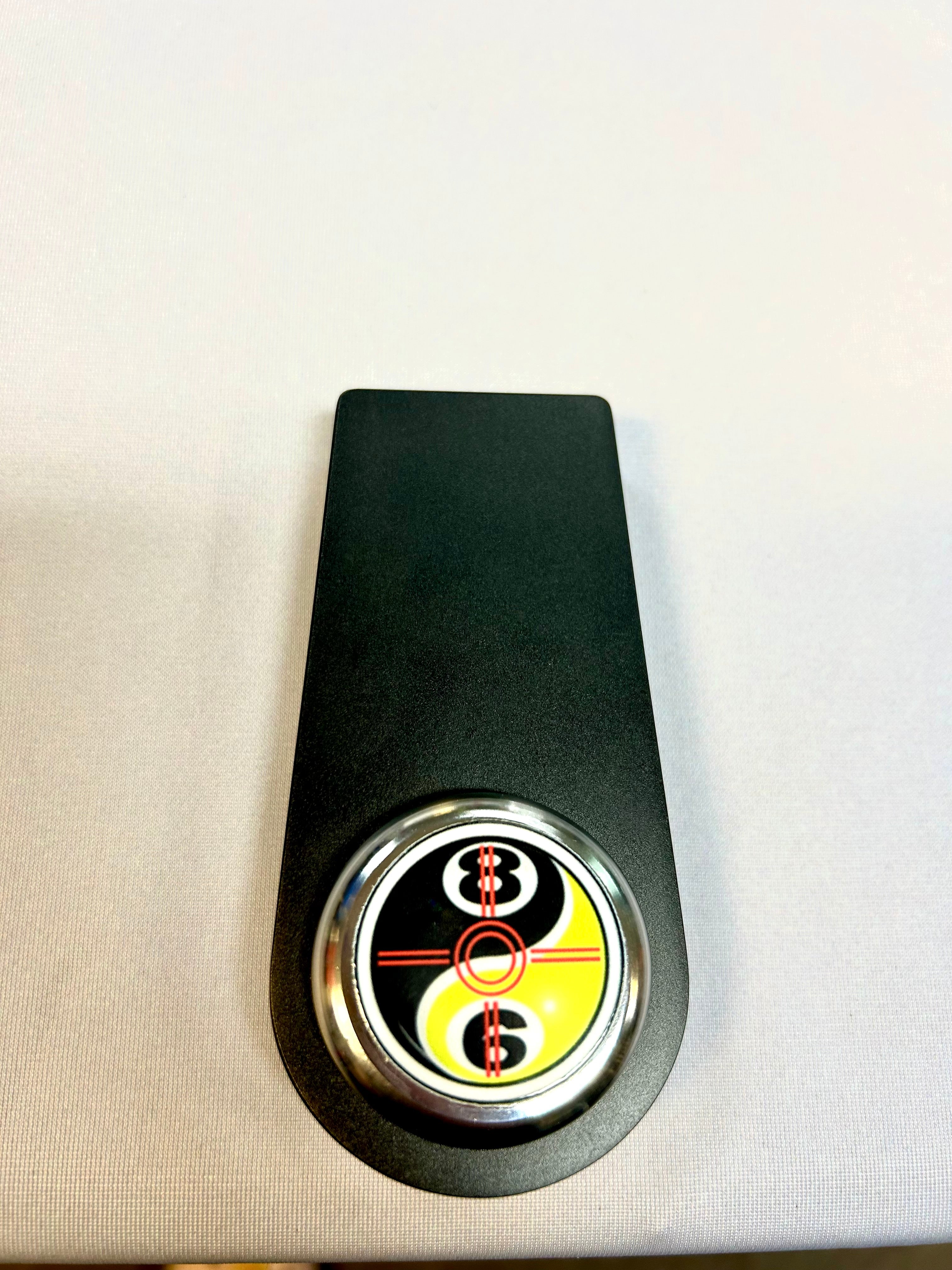 Metal Cue Holder (locked n loaded yin yang)