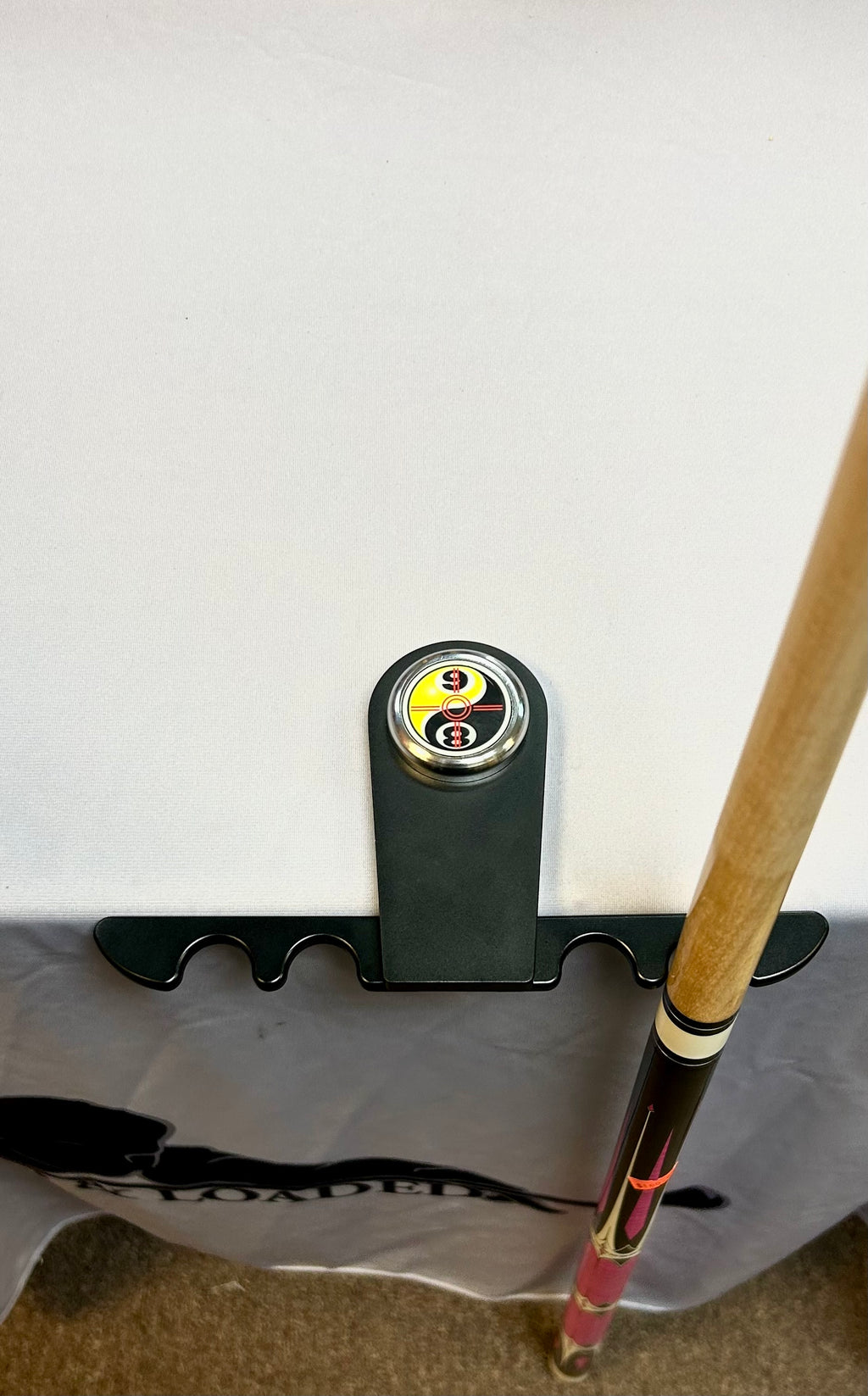 Metal Cue Holder (locked n loaded yin yang)