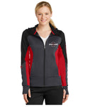 Sport-Tek® Women's Tech Fleece Colorblock Full-Zip Hooded Jacket