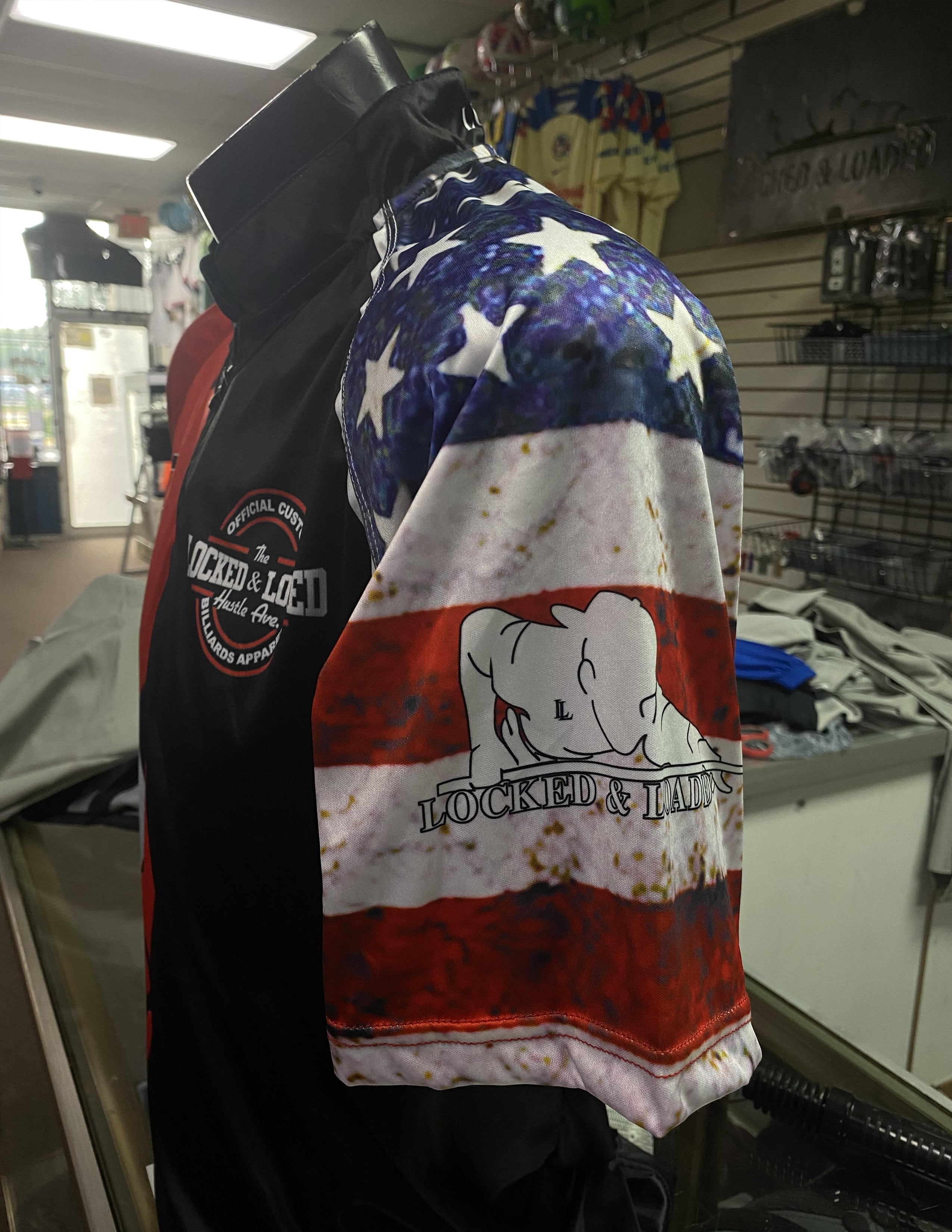POLO WE THE PEOPLE  BLACK RED