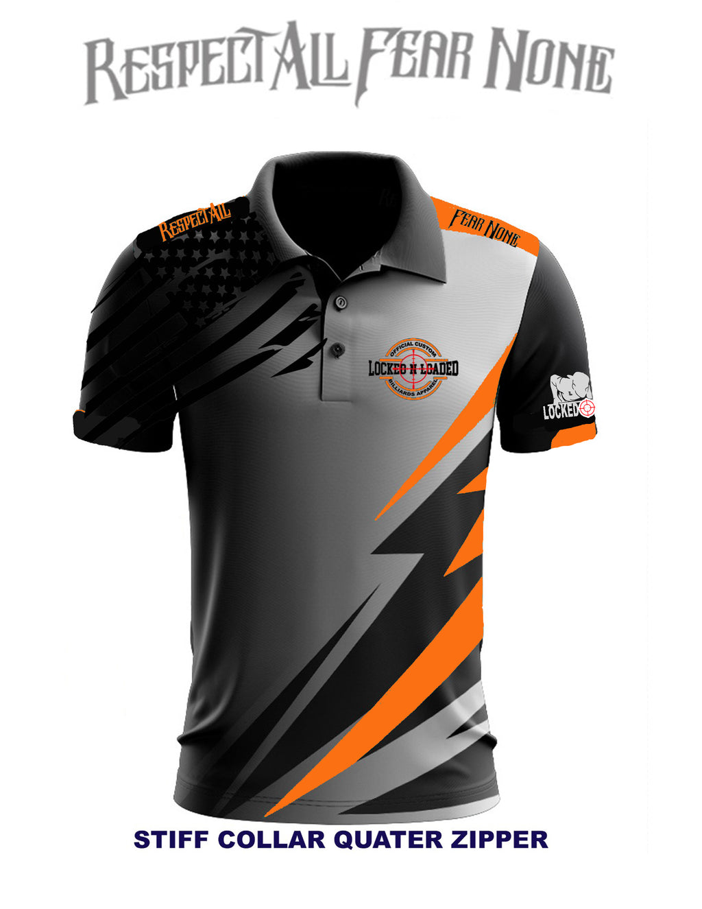 Polo Respect all orange